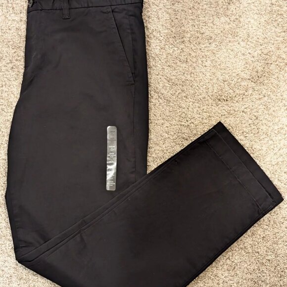 Tommy Hilfiger Men TH Flex Custom-Fit Chino Pants Black 33 X 30 #78C2340 - Picture 6 of 8